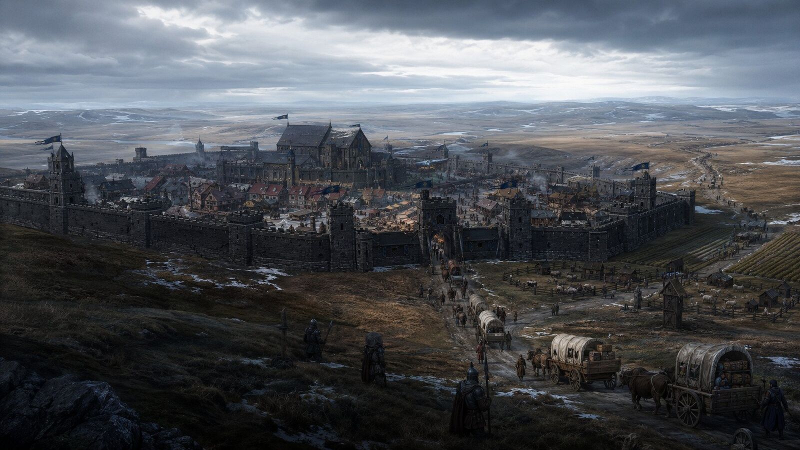 The fortified plains city and caravan road of Khimtaruhr